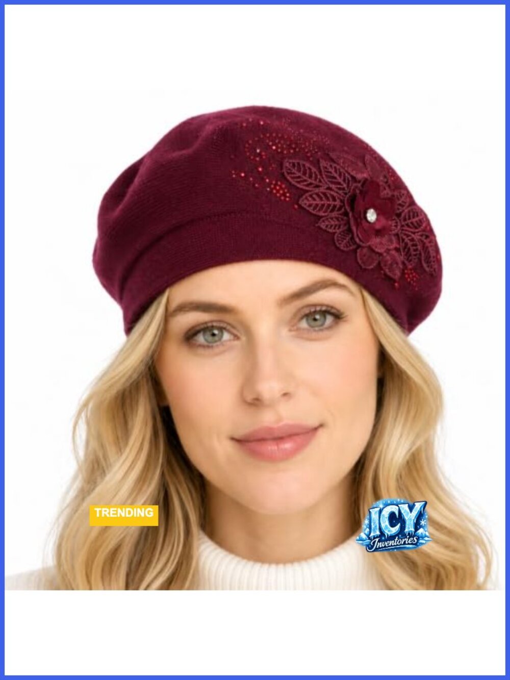 Soft Knit French Beret Artist Cap Fall Winter Hat